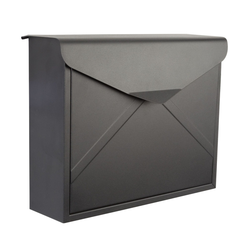 BOÎTE AUX LETTRES - VERONA - NOIR TERNE - 38 x 29 x 11,5 cm
