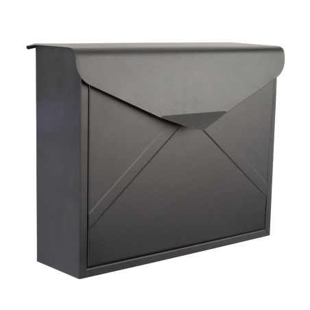 BOÎTE AUX LETTRES - VERONA - NOIR TERNE - 38 x 29 x 11,5 cm - PRL