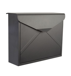 BOÎTE AUX LETTRES - VERONA - NOIR TERNE - 38 x 29 x 11,5 cm - PRL