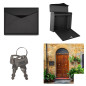 BOÎTE AUX LETTRES - VERONA - NOIR TERNE - 38 x 29 x 11,5 cm