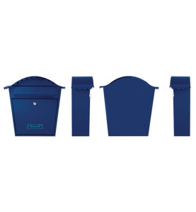 BOÎTE AUX LETTRES - PARIS - BLEU - 37 x 36,5 x 13,2 cms - PRL