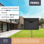 SUPPORT POUR BOÎTE AUX LETTRES - INOX - 42 x 26 x 50,5 cm