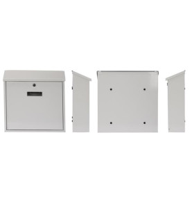 BOÎTE AUX LETTRES - MONACO - BLANC - 36,8 x 36,5 x 10 cm - PRL
