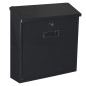 BOÎTE AUX LETTRES - MONACO - NOIR - 36,8 x 36,5 x 10 cm
