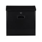 BOÎTE AUX LETTRES - MONACO - NOIR - 36,8 x 36,5 x 10 cm