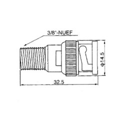ADAPTATEUR BNC MALE VERS F FEMELLE
