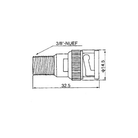 ADAPTATEUR BNC MALE VERS F FEMELLE