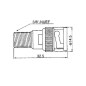 ADAPTATEUR BNC MALE VERS F FEMELLE