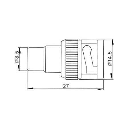 ADAPTATEUR BNC MALE VERS RCA FEMELLE