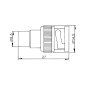 ADAPTATEUR BNC MALE VERS RCA FEMELLE