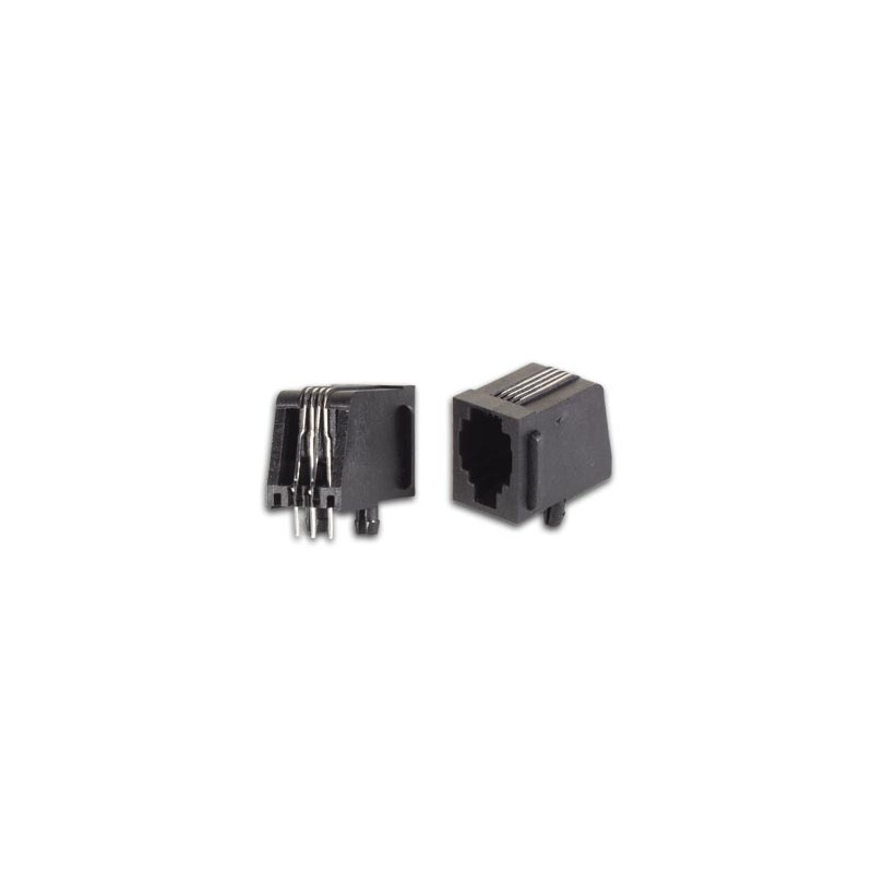 CONNECTEURS MODULAIRES POUR CI RJ10 4P4C, VERSION COUDE