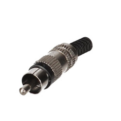 FICHE RCA MALE - NICKELEE - NOIR - Velleman