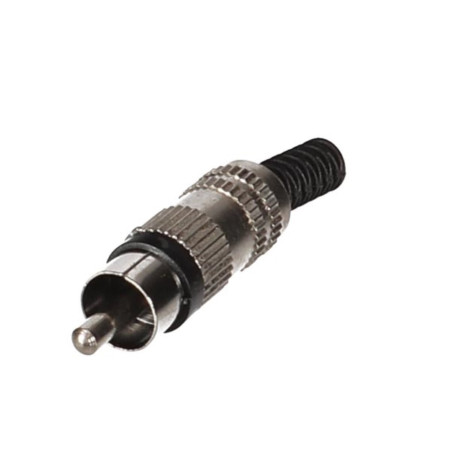 FICHE RCA MALE - NICKELEE - NOIR - Velleman