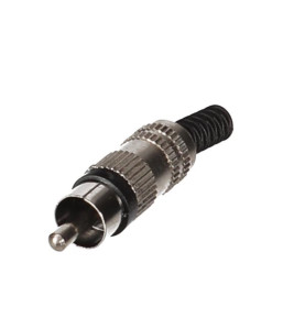 FICHE RCA MALE - NICKELEE - NOIR - Velleman