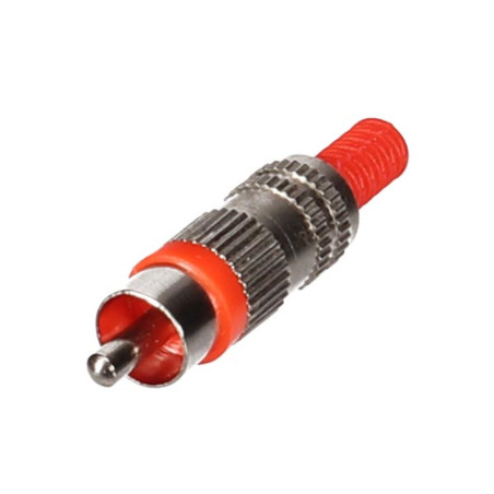 FICHE RCA MALE - NICKELEE - ROUGE - Velleman