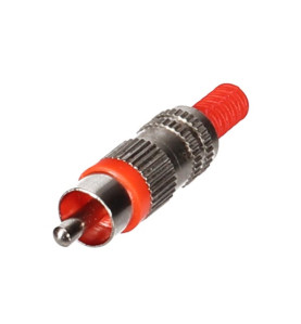 FICHE RCA MALE - NICKELEE - ROUGE - Velleman