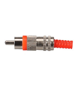 FICHE RCA MALE - NICKELEE - ROUGE - Velleman