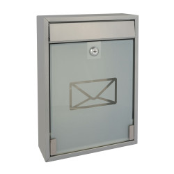 BOÎTE AUX LETTRES - MILAN - ARGENT - 36 x 26 x 8 cm - PRL