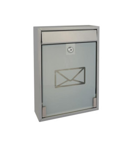 BOÎTE AUX LETTRES - MILAN - ARGENT - 36 x 26 x 8 cm - PRL