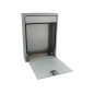 BOÎTE AUX LETTRES - MILAN - ARGENT - 36 x 26 x 8 cm