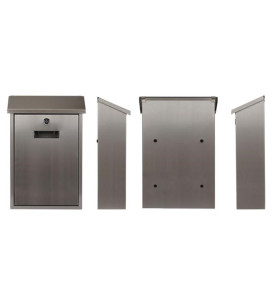 BOÎTE AUX LETTRES - BERLIN - INOX - 27 x 36,5 x10 cm - PRL