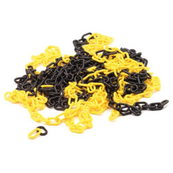 CHAINE JAUNE/NOIR - 10 m - PRL