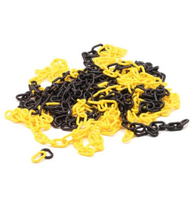 CHAINE JAUNE/NOIR - 10 m - PRL