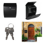 BOÎTE AUX LETTRES - NICE - NOIR - 40 x 31 x 16 cm