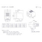 CONNECTEURS MODULAIRES POUR CI RJ10 4P4C, VERSION COUDE