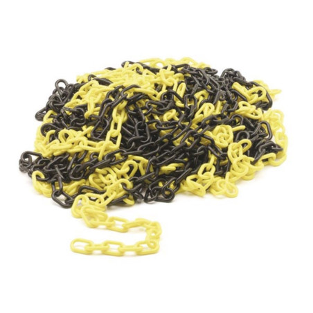 CHAINE JAUNE/NOIR - 25 m - PRL