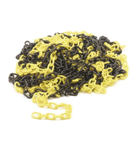CHAINE JAUNE/NOIR - 25 m - PRL