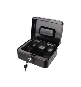 Coffret à monnaie, avec plateau à pièces amovible, 16 x 2 0x 9 cm - PR