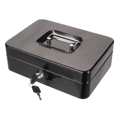 Coffret à monnaie, avec plateau pour pièces en euros, 18 x 25 x 9 cm -