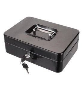 Coffret à monnaie, avec plateau pour pièces en euros, 18 x 25 x 9 cm -