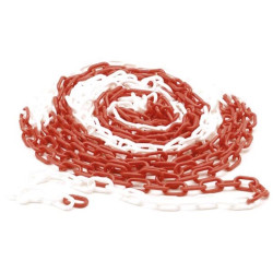 CHAINE ROUGE/BLANC - 10 m - PRL