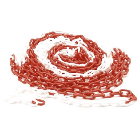 CHAINE ROUGE/BLANC - 10 m - PRL