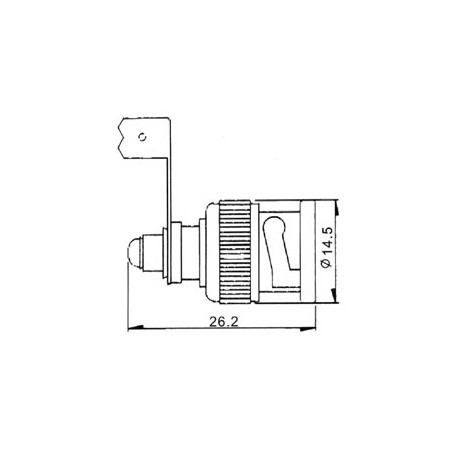 BNC MALE 90° A VISSER