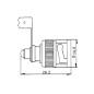 BNC MALE 90° A VISSER