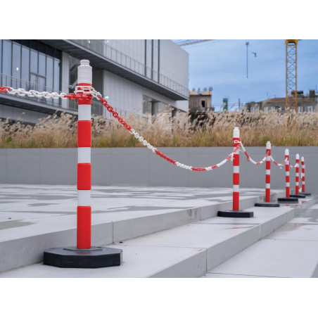 CHAINE ROUGE/BLANC - 10 m
