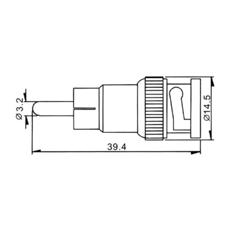 ADAPTATEUR BNC MALE VERS RCA MALE