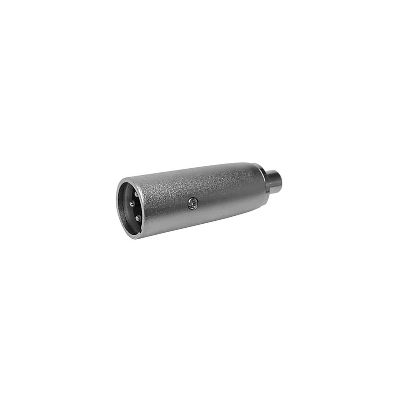 XLR MALE 3 BROCHES VERS FICHE RCA FEMELLE