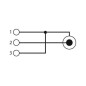 XLR MALE 3 BROCHES VERS FICHE RCA FEMELLE