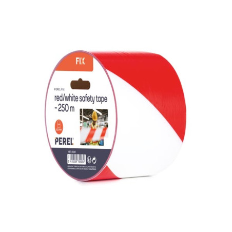 Ruban de sécurité rouge/blanc - 250 m - bobine - PRL