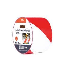 Ruban de sécurité rouge/blanc - 250 m - bobine - PRL