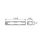 COUPLEUR DE 4 PILES AA (LR6), AVEC CONTACTS A PRESSION