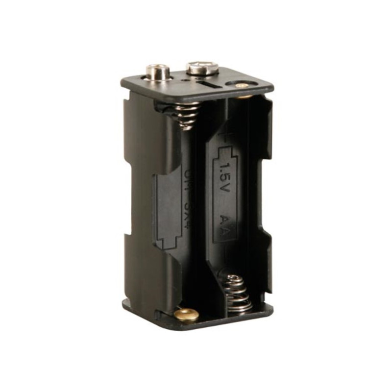 COUPLEUR DE 4 PILRES AA (LR6), AVEC CONTACTS A PRESSION