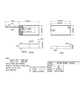 COUPLEUR DE PILE 1 x 9V - Velleman