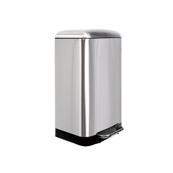 Poubelle urbaine - 30 l - Rectangulaire - Acier inoxydable - PRL