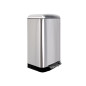 Poubelle urbaine - 30 l - Rectangulaire - Acier inoxydable