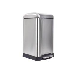 Poubelle urbaine - 20 l - Carré - Brosse métallique - PRL